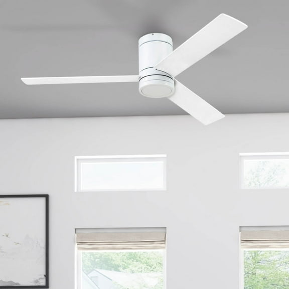 Prominence Home 52" Espy Bright White Remote Control Ceiling Fan, 3 Blades