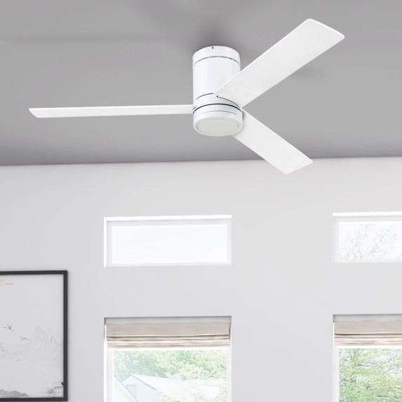 Prominence Home 52" Espy Bright White Remote Control Ceiling Fan, 3 Blades