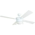 thumbnail image 1 of Prominence Home Auletta 52" White Indoor/Outdoor Ceiling Fan with 4 Blades, Light Kit, Pull Chains & Reverse Airflow, 1 of 16