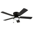 thumbnail image 1 of Prominence Home Benton 52" Matte Black Low Profile Ceiling Fan with Light 5 Reversible Blades, 1 of 13