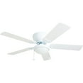 thumbnail image 1 of Prominence Home Benton 52" White Low Profile Ceiling Fan with Light, 1 of 15