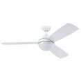 thumbnail image 1 of Prominence Home Calico 52" White Modern Ceiling Fan with 3 Blades, Integrated LED Light Kit, Remote & Reverse Airflow, 1 of 14