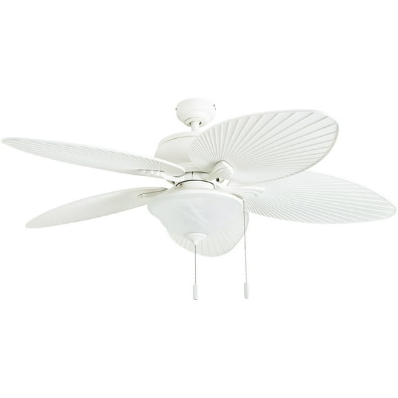 Prominence Home Celana 52" Tropical Indoor/Outdoor Ceiling Fan with 5 Blades, Bowl Light Kit, Pull Chains & Reverse Airflow