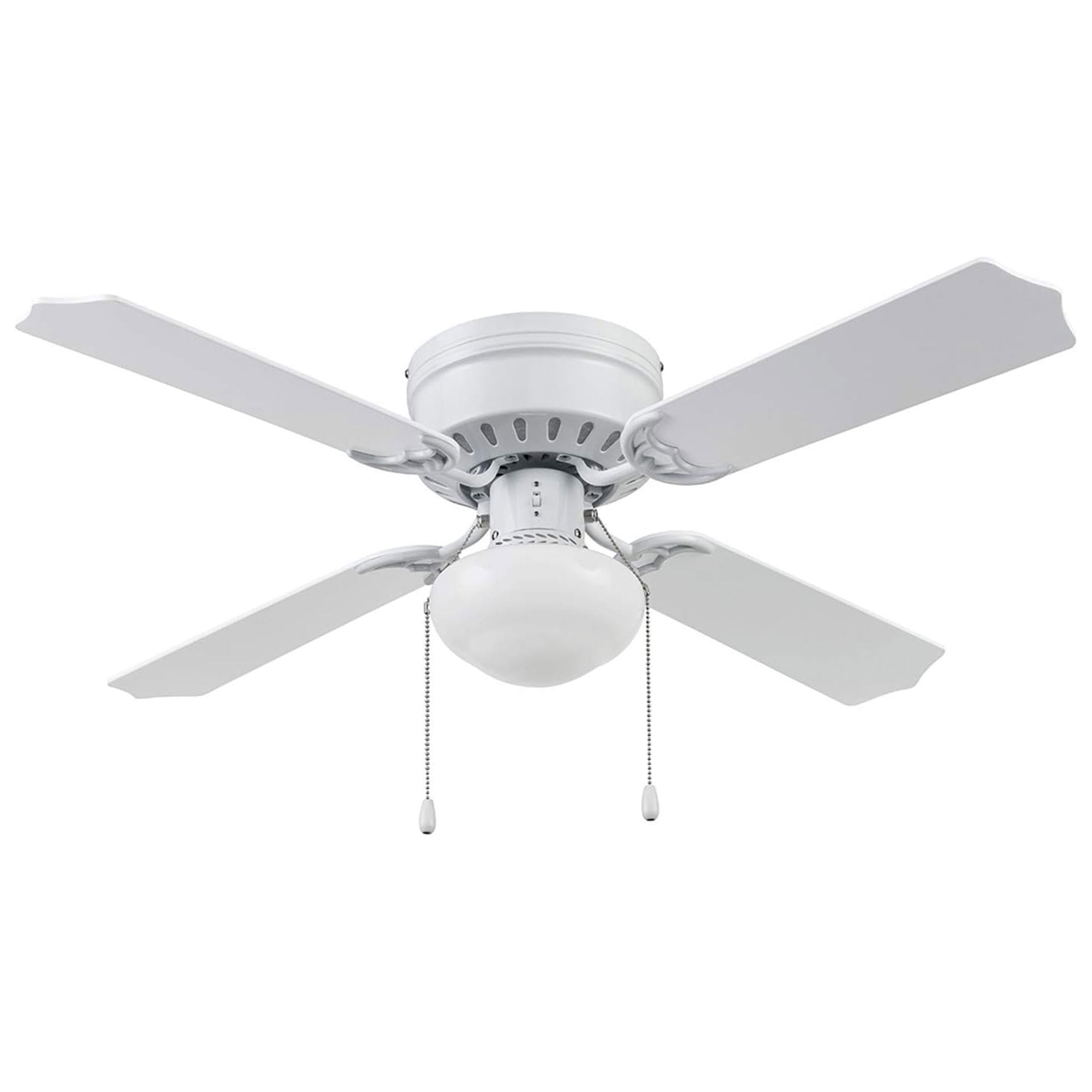 Prominence Home Cherry Hill 42'' White Flushmount Ceiling Fan with