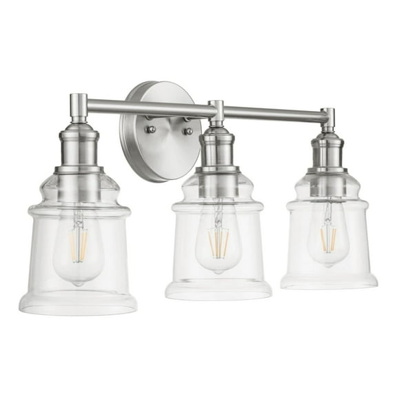 Prominence Home Eaton Ridge Three Light Vanity in Brushed Nickel