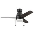 thumbnail image 1 of Prominence Home Fawn 44" Ceiling Fan w/Light, Remote, & 3 Blades, Black/Dark Chestnut, 1 of 8