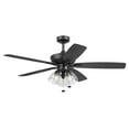 thumbnail image 1 of Prominence Home Glenmont 52" Indoor LED Ceiling Fan with Pull Chain, Matte Black, 1 of 9