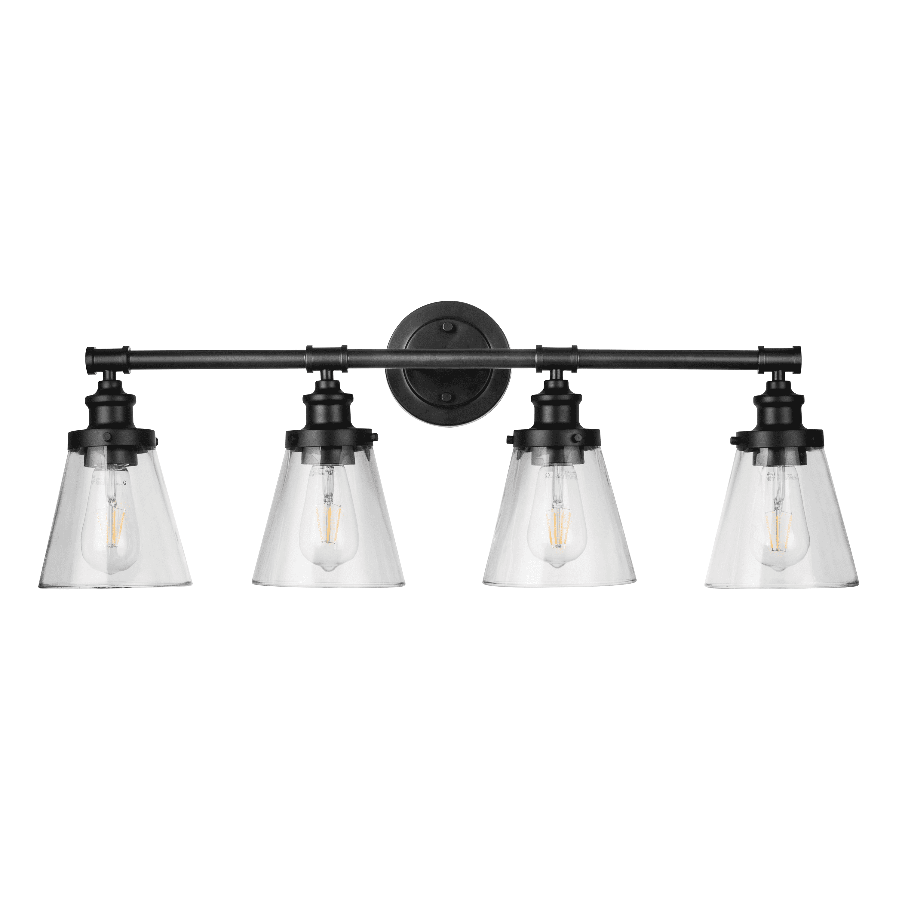 Prominence Home Helenah Four Light Bath Vanity in Matte Black