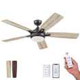 thumbnail image 1 of Prominence Home 52" Lorelai IO Bronze 5 Blade Ceiling Fan with Smart Remote, 1 of 13