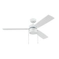 thumbnail image 1 of Prominence Home Madrona 52" White Modern Ceiling Fan with 3 Blades, Integrated LED Light Kit, Pull Chains & Reverse Airflow, 1 of 6