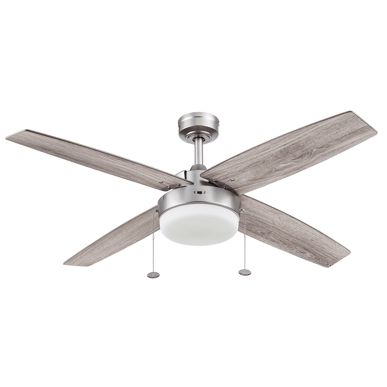 Memphis 52" Pewter Ceiling Fan with Gray Oak Blades and LED Light