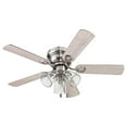 thumbnail image 1 of Prominence Home Renton 42'' Brushed Nickel E26 Flush Reversible Ceiling Fan with Light Kit and Pull Chain, 1 of 7