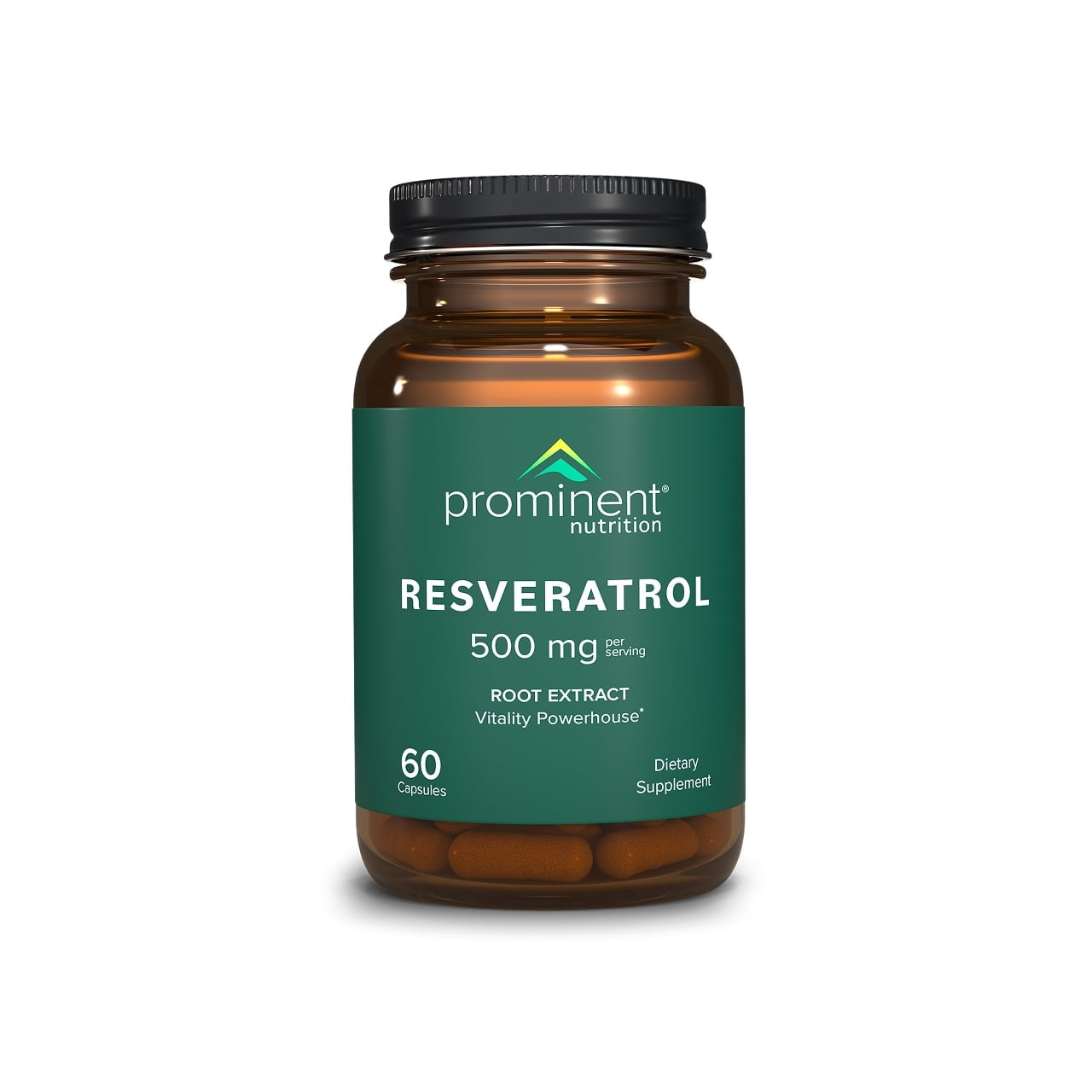 Prominent Nutrition Resveratrol Supplement, Anti-Aging and Immune Support, 98% Pure Trans-Resveratrol Supplement, 500 mg, 30 Day Supply