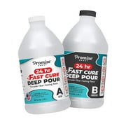 Promise Epoxy Fast Cure Deep Pour Resin 1 Gallon - Crystal Clear Water and UV Resistant, 24-Hour Demold Time, No VOCs, Self-Leveling - For River Tables, Coasters, Charcuterie Board, Deep Resin Molds