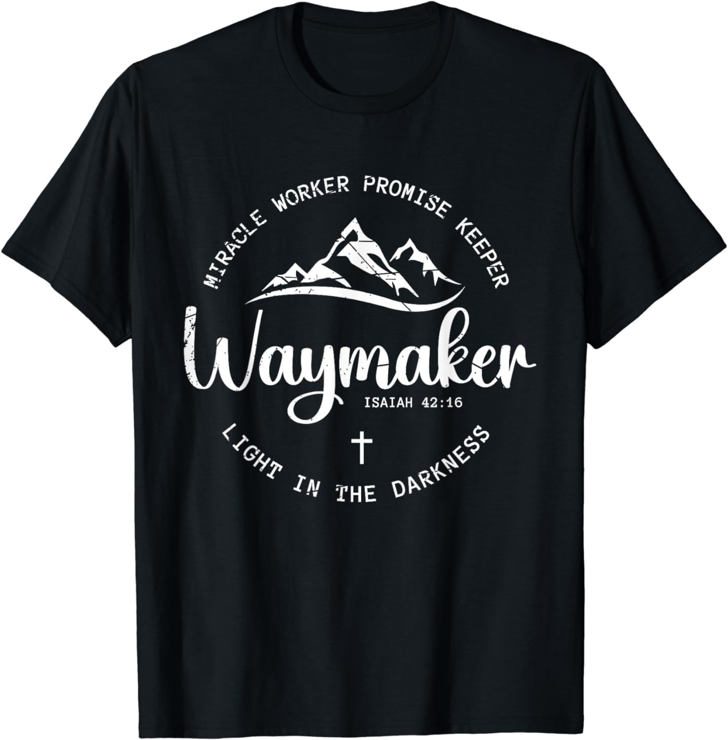 Promise Keeper Miracle Worker Spiritual Waymaker Christian T Shirt