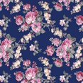 thumbnail image 1 of Promise Me Grandiflora Flowers Blue by Pat Sloan Cotton Fabric Benartex Sold BTY, 1 of 2