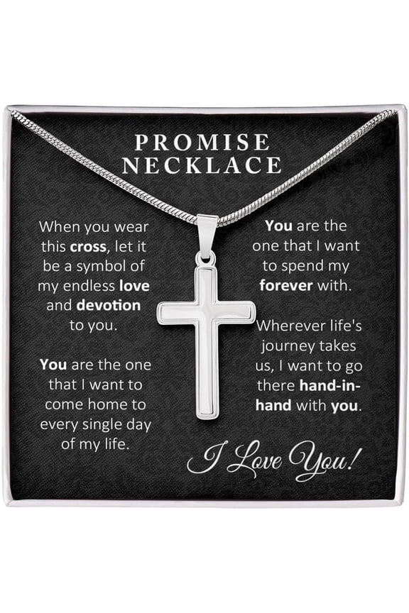 Promise Necklace Romantic For Him, Multi Cross Necklace