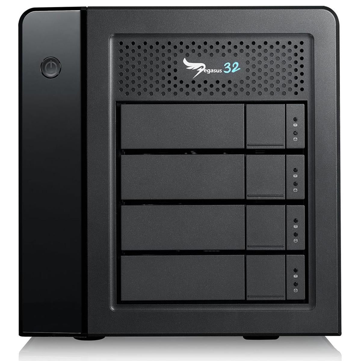 Promise Pegasus32 R4 - Hard drive array - 40 TB - 4 bays (SATA-600) - HDD 10 TB x 4 - Thunderbolt 3, USB 3.2 Gen 2 (external)