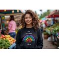 thumbnail image 1 of Promise Rainbow Print Heather Gray;Medium Crewneck Sweatshirt, 1 of 1