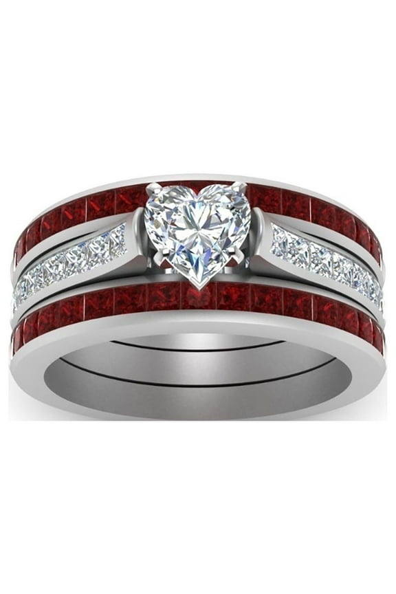 Promise Rings For Her Engraved Couples Matching Stacking Women Wedding Rings Men And Women Ring Heart Titanium Three Layer Set Wood Couple Steel