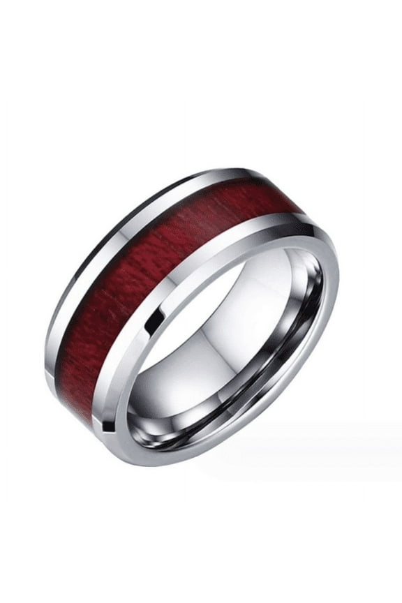 Promise Rings For Him Engraved Couples Matching Stacking Women Wedding Rings Men And Women Ring Heart Titanium Three Layer Set Wood Couple Steel