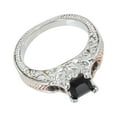 thumbnail image 1 of Promise Rings for Women Gifts for Christmas Engagement Rings Cubic Zirconia Ring Black Gemstone Wedding Rings Statement Rings Copper Rings birthday valentines day gifts #08 Black,8, 1 of 7