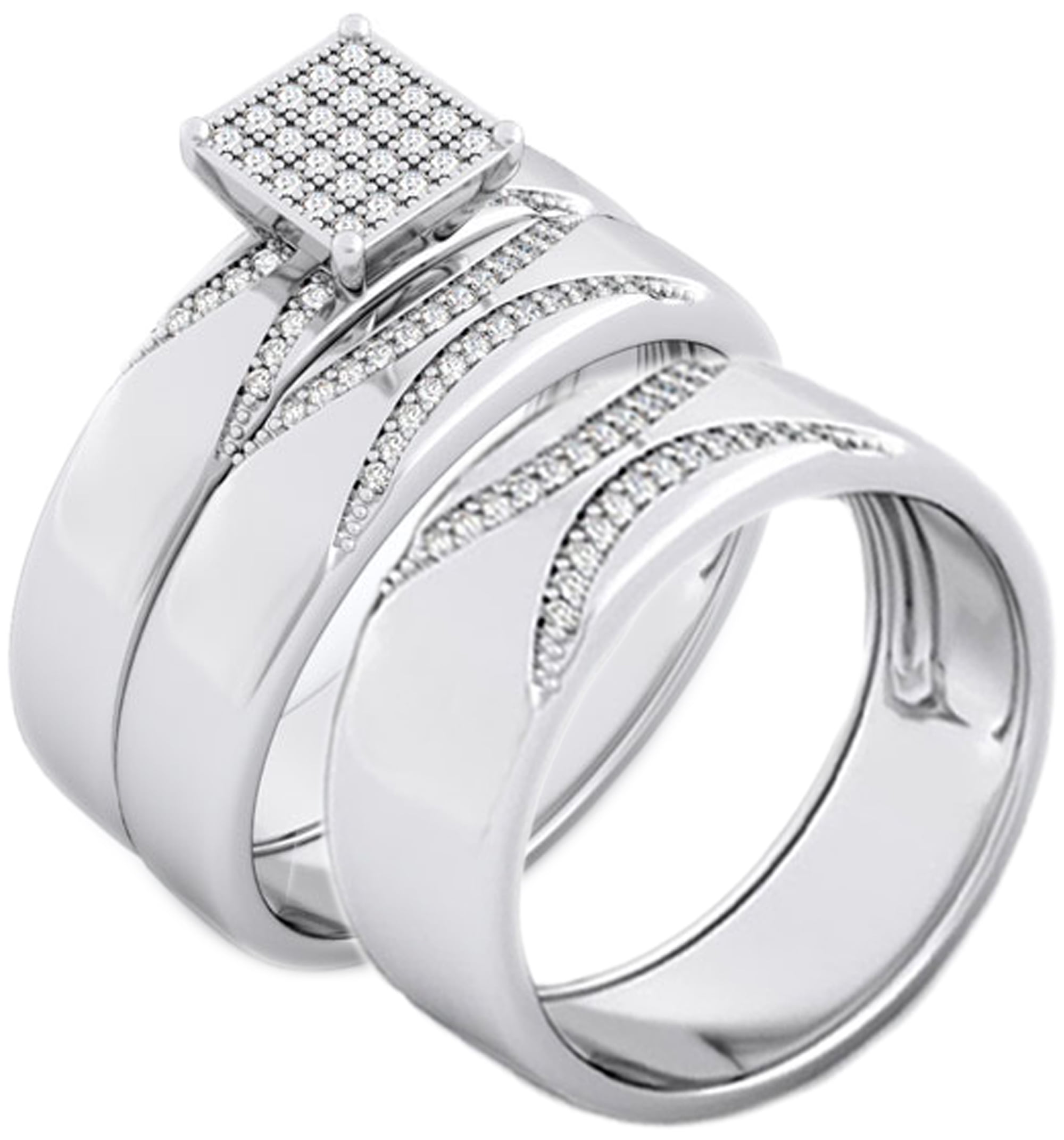 Fashion Jewelry Aliexpress Wedding Rings Sterling Silver Couples