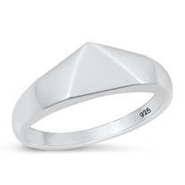 Promise Signet Ring .925 Sterling Silver High Polished Band Jewelry Female Male Unisex Size 12
