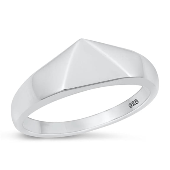 Promise Signet Ring .925 Sterling Silver High Polished Band Jewelry Female Male Unisex Size 12