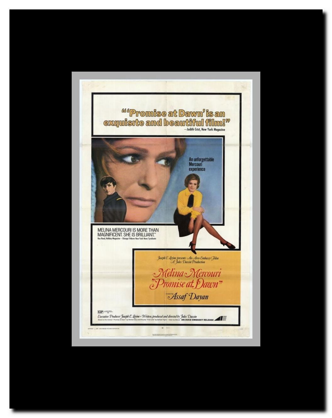 Promise at Dawn Framed Movie Poster