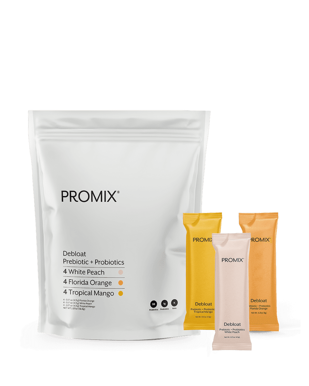 Promix - Debloat Variety Pack - Orange, Peach, Mango 12 PK
