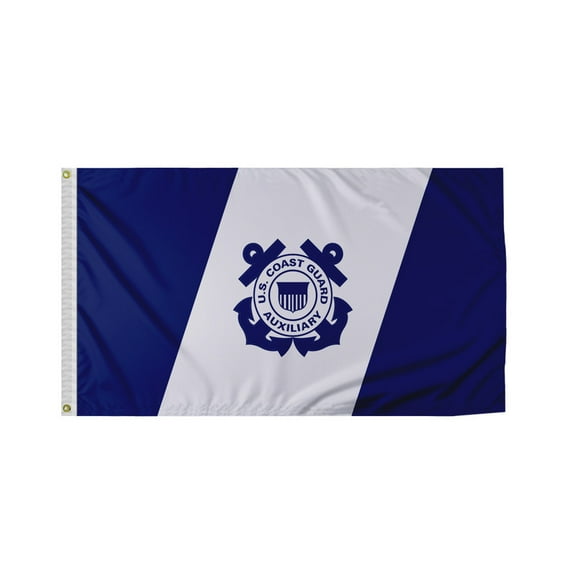 Promo Patriot U.S. Coast Guard Auxiliary Ensign 12x18 – Official Flag for Vessels and Displays