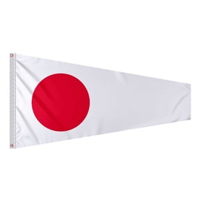 Promo Patriot's No 1 Pennant Code of Signals - 16 In x 3 Ft - Printed 200 Nylon - Quadruple Stitched Edges - Solid Brass Grommets Canvas Heading - Number 1 Signal Flag - Size 2
