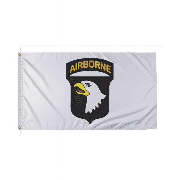 Promo Patriot's 101st Airborne Flag - 3x5 Ft - Special Military Flags - Printed 200D Nylon - Canvas Header & 2 Anti-Rust Brass Grommets - Indoor/Outdoor Use