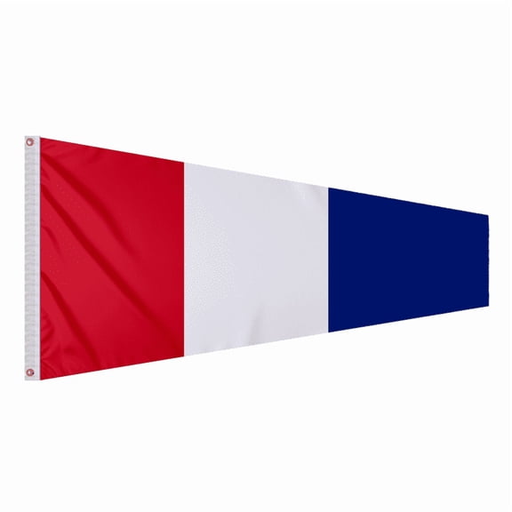 Promopatriot Numeral 3 Pennant Signal Flag Size 3 24x54 inch 200D Nylon with Grommets
