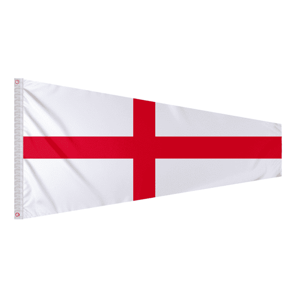 Promo Patriot's Numeral 8 Pennant Flag 8 in x 2 ft - Printed 200D Nylon, Stitched Edges, Brass Grommets, Canvas Heading - Number 8 Marine Signal Code Flag - Size 0
