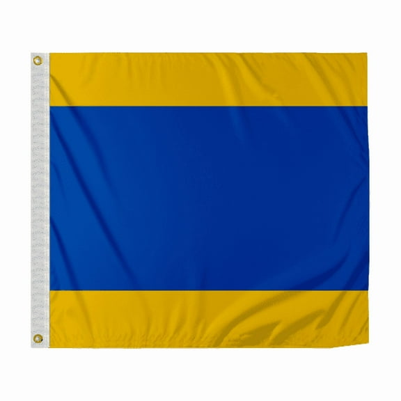 Promopatriot's Delta Code D Marine Signal Flag 3x3 ft, 200D Nylon, Canvas Header, Brass Grommets