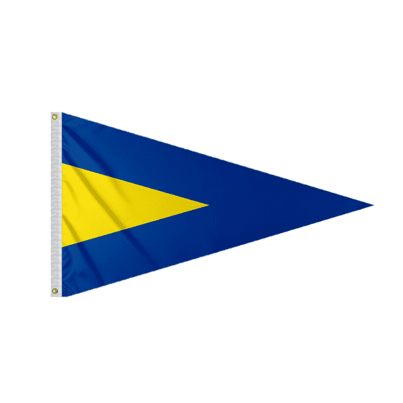 Promo Patriot's First Repeater Substitute Pennant – 16×28 Inch – Printed 200 Nylon – Quadruple Stitched Edges – Solid Brass Grommets Canvas Heading – 1st Repeater Code Flag – Size 3