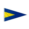 thumbnail image 1 of Promo Patriot's First Repeater Substitute Pennant – 1x2ft – Printed 200 Nylon – Quadruple Stitched Edges – Solid Brass Grommets Canvas Heading – 1st Repeater Code Flag – Size 2, 1 of 1