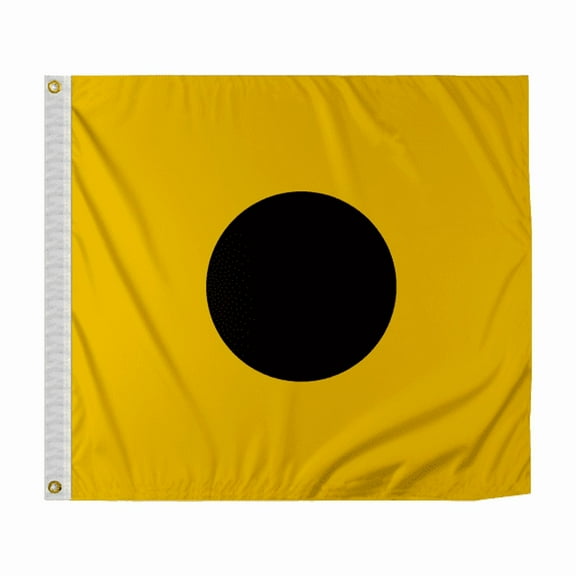 Promo Patriot's India Code I Marine Signal Flag - 1x1.25 ft, 200D Nylon, Canvas Header, Brass Grommets