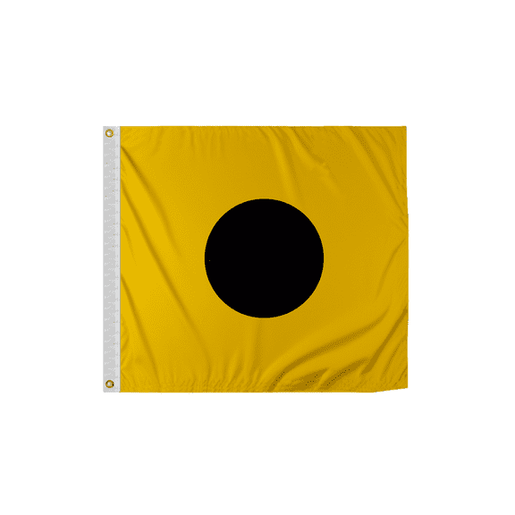 Promo Patriot's India Code I Marine Signal Flag - 4x6 ft, 200D Nylon, Canvas Header, Brass Grommets