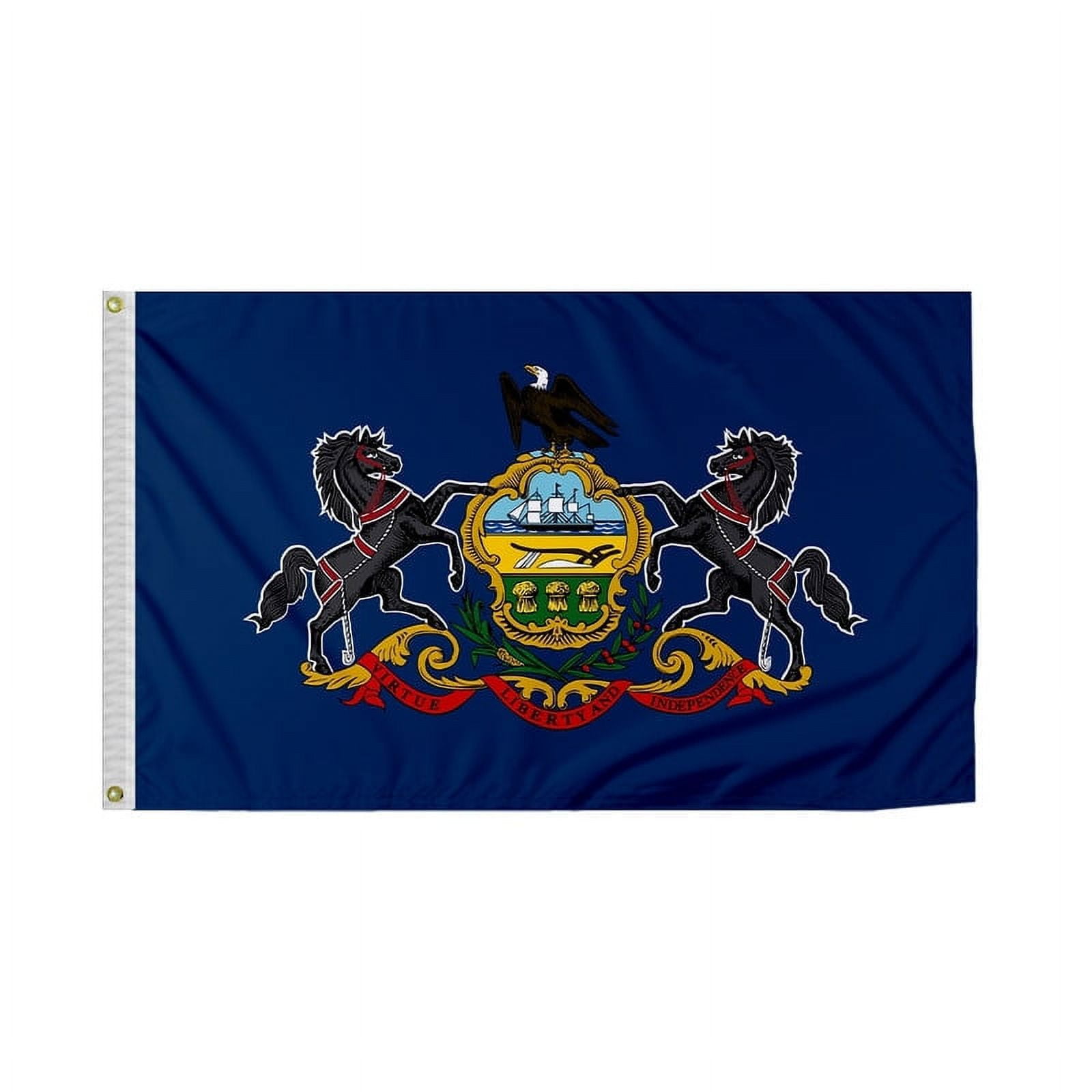 Pennsylvania State Flag 3x5 Ft Double Sided Polyester