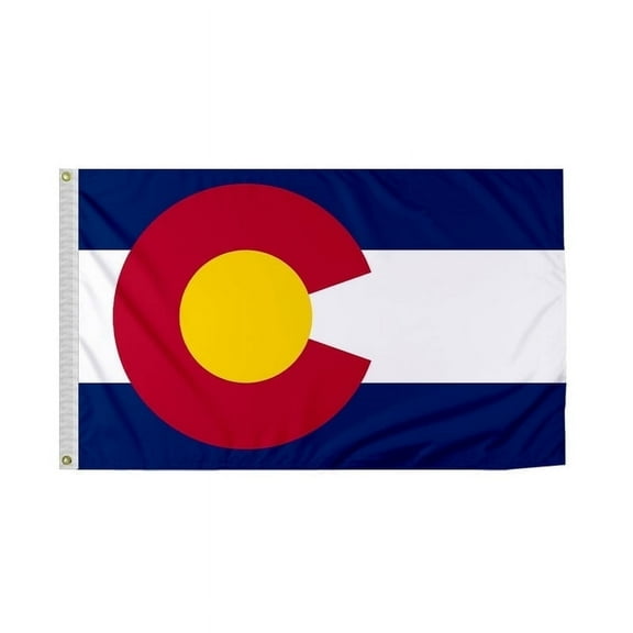 Promopatriot Colorado State CO Small Flag 12x18 inch 200D Nylon with Brass Grommet for Boat Use
