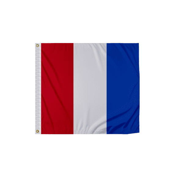 Promo Patriot's Tango Code T Marine Signal Flag - 4x4 ft, 200D Nylon, Canvas Header, Brass Grommets