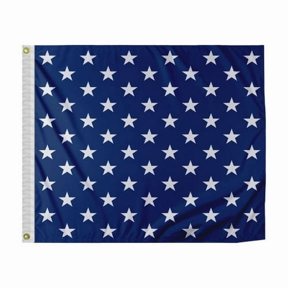 Promo Patriot's US Navy Union Jack Flag 12x18 Inch - Printed 200D Nylon - Stitched Edges - Brass Grommets Canvas Heading - US Navy Jack Flag