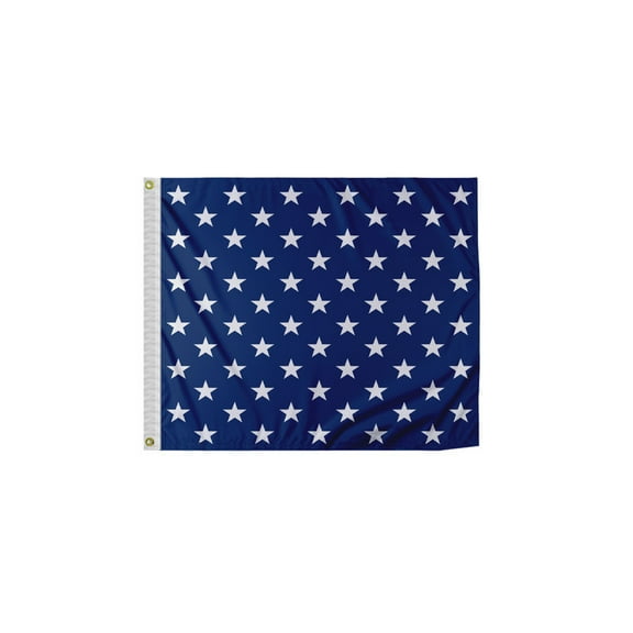 Promo Patriot's US Navy Union Jack Flag 24x36 Inch - Printed 200D Nylon - Stitched Edges - Brass Grommets Canvas Heading - US Navy Jack Flag