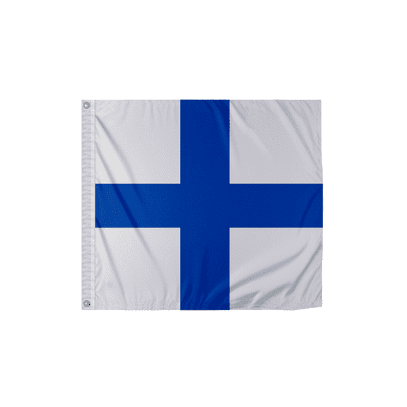 Promo Patriot's Xray Code X Marine Signal Flag - 3x3 ft, 200D Nylon, Canvas Header, Brass Grommets