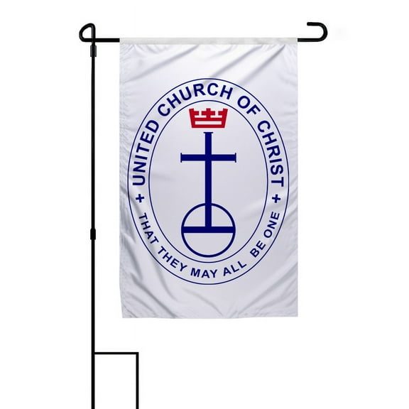 PromoPatriot 18"x12" United Church of Christ Garden Flag - Printed on 200D Nylon - Flag Only