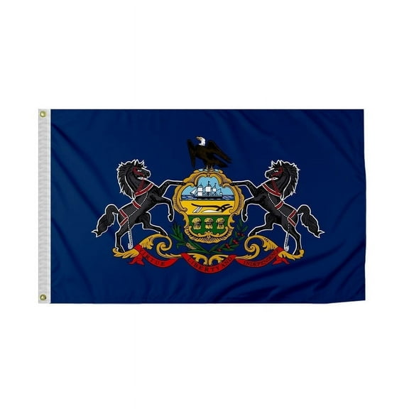Promopatriot Pennsylvania State PA 2x3 ft Nylon Outdoor Flag Durable with Brass Grommets