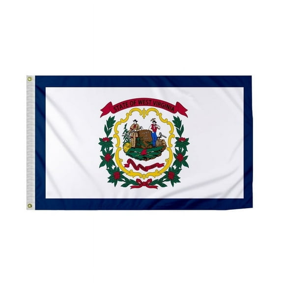 Promopatriot West Virginia State WV 3x5 ft 200D Nylon Outdoor Flag with Brass Grommets